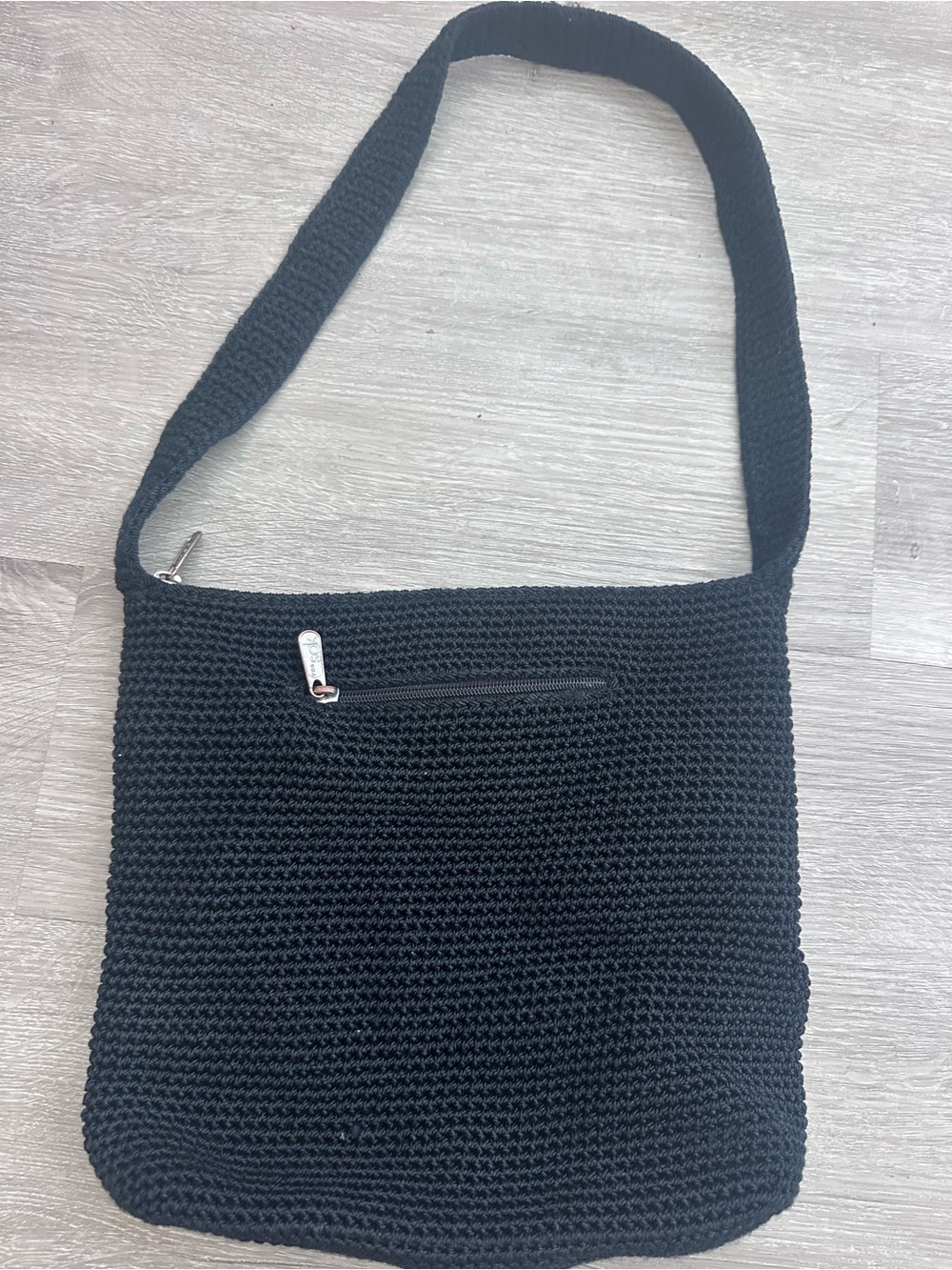 The Sak Black Knit Shoulder Bag